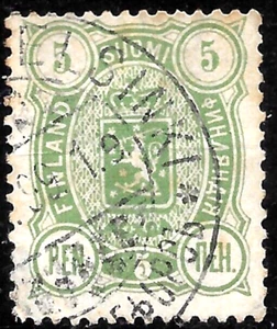 1890 Rusia Finlandia SC# 39 usado en estado bastante bueno CD: HELSINKI 1899 - Imagen 1 de 1