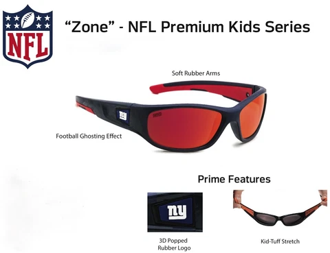NFL Premium Kids Sunglasses "Zone" Cover