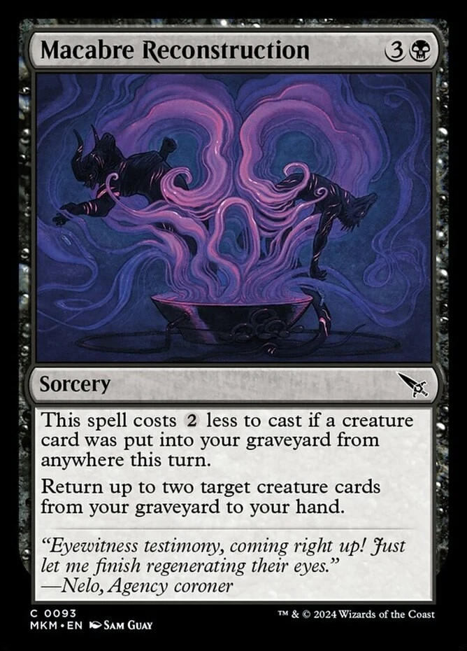 x1 Macabre Reconstruction - Murders at Karlov Manor - NM - MTG - Image 1 of 1
