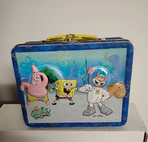 Spongebob SquarePants and Friends Embossed Metal Tin Box 2003 Viacom BOX 10 - Picture 1 of 9