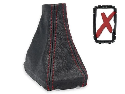 PARA VOLVO S90 II automatico FUNDA PALANCA DE CAMBIO CUERO NEGRO COSTURA ROJO - Imagen 1 de 4