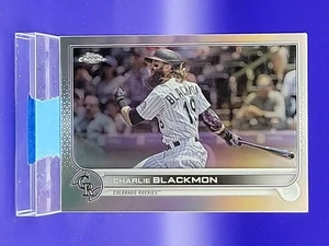 Charlie Blackmon 2022 Topps Chrome Sonic Refractor SP 🔥 Rockies - Picture 1 of 2
