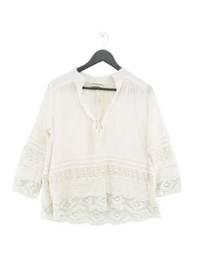 Malene Birger Women's Blouse UK 8 Cream Cotton with Viscose Basic - Picture 1 of 6