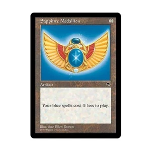WOTC MtG Tempest Sapphire Medallion (R) EX- - Picture 1 of 1