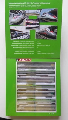 ARNOLD  HN 2470,  SBB - Triebzug  ETR 610, 4-teilig,  "Cisalpino"      NEU - Bild 1 von 4