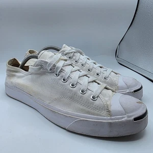 Converse Jack Purcell Ox Mens Size 11.5 White Sneaker Shoes Casual Athletic - Picture 1 of 13
