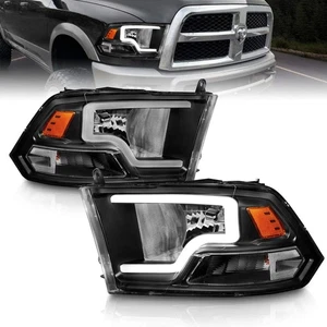 Für 2009-2018 Dodge Ram 1500 2500 3500 LKW LED Leiste Schwarz Ersatz Headl... - Bild 1 von 9
