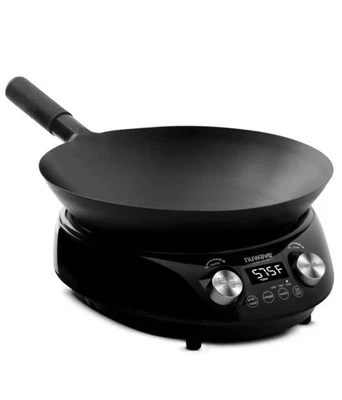 NUEVO Nuwave Hot Wok Placa de Inducción 14" Acero al Carbono Wok 4 QT 9 en 1 Funciones Foto 1 de 4