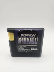 Virtual Pinball (Sega Genesis, 1993) Rare Tested Loose Retro Mint Game Only Auth - Picture 1 of 7