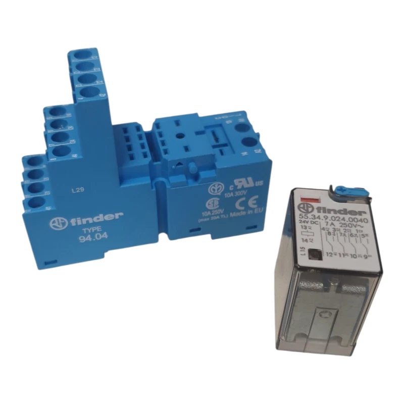 FINDER 55.34.9.024.0040 ET FINDER 94.04 Relais et Porte relais - Photo 1/4