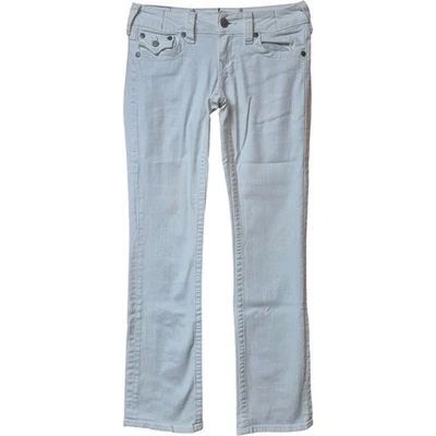 True Religion Billy Jeans Women's Size 29 White Made in USA Buttoned Pockets - Image 1 of 4