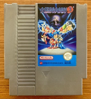 NES ~ MEGA MAN 3 ~ Nintendo Game 3 Screw NES-XU-GBR Cart Only Pal - Image 1 of 4