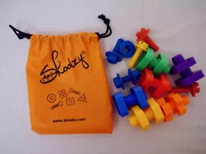 Tuercas Jumbo SKOOLZY + Pernos y Bolsa Juguetes Educativos Montessori - Imagen 1 de 2