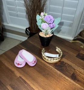 American Girl Caroline Holiday Gown Shoes and Hairpiece Retired - Picture 1 of 4