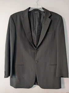 Giorgio Armani Black Label Suit Jacket 54L/44L Dark Olive Borgo 21 Italian - Picture 1 of 7
