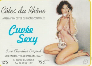 etiquette de vin cotes du Rhone dessin inédit de Michel Gourdon 4 - Picture 1 of 1