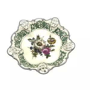 Vintage/Antik Elfbein Rosenthal Moliere Floral Netz 7,75" D Schale-Germany - Bild 1 von 11