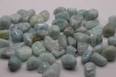 Aquamarin Trommelsteine Heilsteine Edelsteine Natursteine Chakra Energie Power - Bild 1 von 3