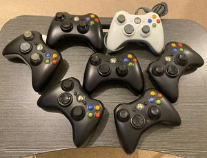 Microsoft xbox 360 Controller Job Lot Faulty Spares Or Repairs - Picture 1 of 9