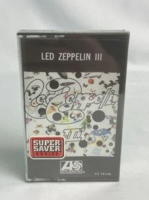 LED ZEPPELIN III Cassette 3 (1970) Factory Sealed New Mint Immigrant Song Hype - Image 1 of 3