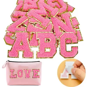 26pcs Chenille Letter Patches Self Adhesive Letters,Iron on Letters for Clothing - Picture 1 of 10