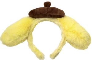 Sanrio Puroland Limited Pompom Purin Beret Hat Plush Headband FLUFFY - Picture 1 of 4