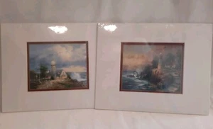 2006 Thomas Kinkade Prints THE LIGHT OF PEACE & A LIGHT IN THE STORM 8x10" New - Picture 1 of 9