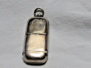 Antigua caja fuerte inglesa de fósforos y portamonedas - Imagen 1 de 13