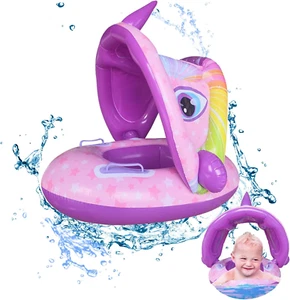 Salvagente Neonato,Ciambella Gonfiabile Bambini,Piscina Salvagente per Bambini,S - Foto 1 di 12