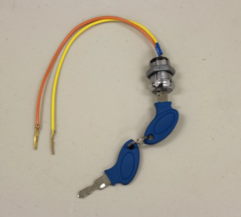 Interruptor de llave de encendido de 2 cables bloqueo scooter eléctrico ciclomotor súper bolsillo bicicleta ATV Foto 1 de 1