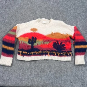MOTHER The Long Drop Jumper Sightseeing Orange Sweater Tagged Medium SHRUNK - Picture 1 of 7