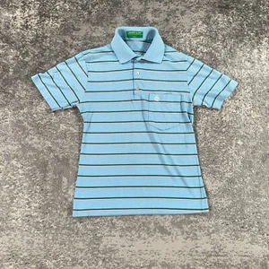 VTG Grand Slam MunsingWear Polo Shirt Boys Small S Blue Striped Logo Preppy 80s - Picture 1 of 12