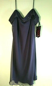 NWT Niki by Niki Livas Style 14183-2 Cocktail Purple Dress Tent Swing Sz 22 - Picture 1 of 12
