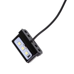 12V Universal CNC Aluminum Alloy Motorcycle White LED License Number Plate Light - Picture 1 of 9