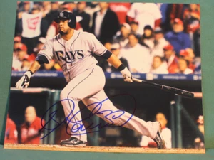 NAVARRO, DIONER 2006-2008 TAMPA BAY RAYS FOTO BASEBALL FIRMATA - Foto 1 di 1