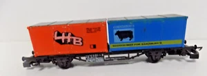 CONTAINERWAGEN MIT SCOTCH BEEF & LHB CONTAINERN SPUR OO VON LIMA - Bild 1 von 5