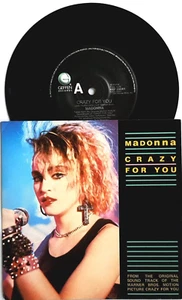 Madonna–Crazy For You-Australian 7" Vinyl Single 1985 Geffen Records–GEF 29051 - Picture 1 of 2