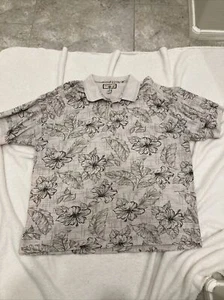 Men’s Caribbean Joe Polo Beige/Black/Gray/Browns SZ 2XL - Picture 1 of 10
