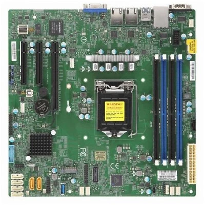 Supermicro X11SCL-F LGA1151 Motherboard 4X DDR4 2666MHZ ECC UDIMM PCH 3X PCI-E - Image 1 of 2