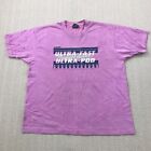 Vintage 90s Acid Wash Shirt Mens XL Purple Advertising Logo Graphic SingleStitch