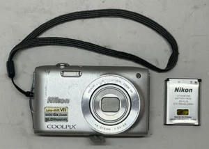 NIKON COOLPIX CAMERA 16MP 6xZOOM SILVER WORKS B603 - Picture 1 of 2