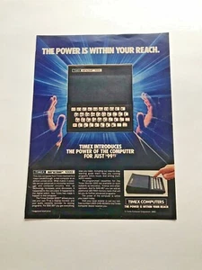 Vintage Oct. 1982 Life Magazine Ad Timex Computers Timex Sinclair 1000 High Tech - Picture 1 of 1