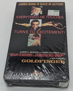 NIB Brand New Sealed Goldfinger (VHS, 1994) Starring Sean Connery mgm James Bond - Picture 1 of 3