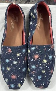 TOMS | Fireworks Navy Canvas Classic Slipper Schuhe Größe US 9,5 - Bild 1 von 5