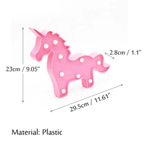 EINHORN DEKORATIVES LICHT ROSA GESCHENKIDEE 23x28x29,5 PARTY PARTY GESCHENK GADGETS - Bild 1 von 1