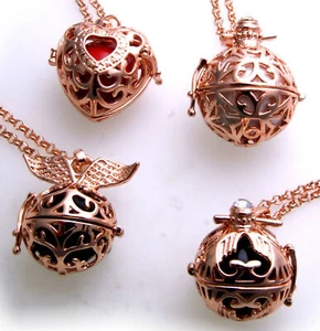 Engelrufer rot verg Klangkugel & Kette Bola Harmony Ball Engelsrufer Herz Kugel - Picture 1 of 21