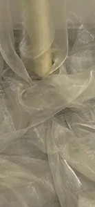 Tejido de organza beige 58'' PRECIO POR METRO - Imagen 1 de 2