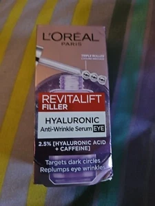 L'Oréal Paris 2.5% Revitalift Filler Eye Serum With.Hyaluronic Acid...20ml - Picture 1 of 2