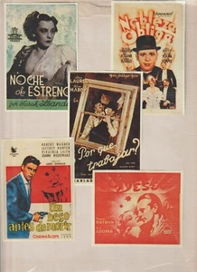 Cine 10 Programas de Mano Películas Diversas Épocas (HE-178) - Imagen 1 de 2