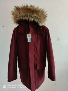 NAPAPIJRI- Parka Apton Bordeaux Uomo 4 tasche Nuovo con etichetta - Foto 1 di 10